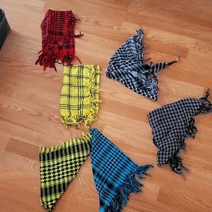 6 neck scarves